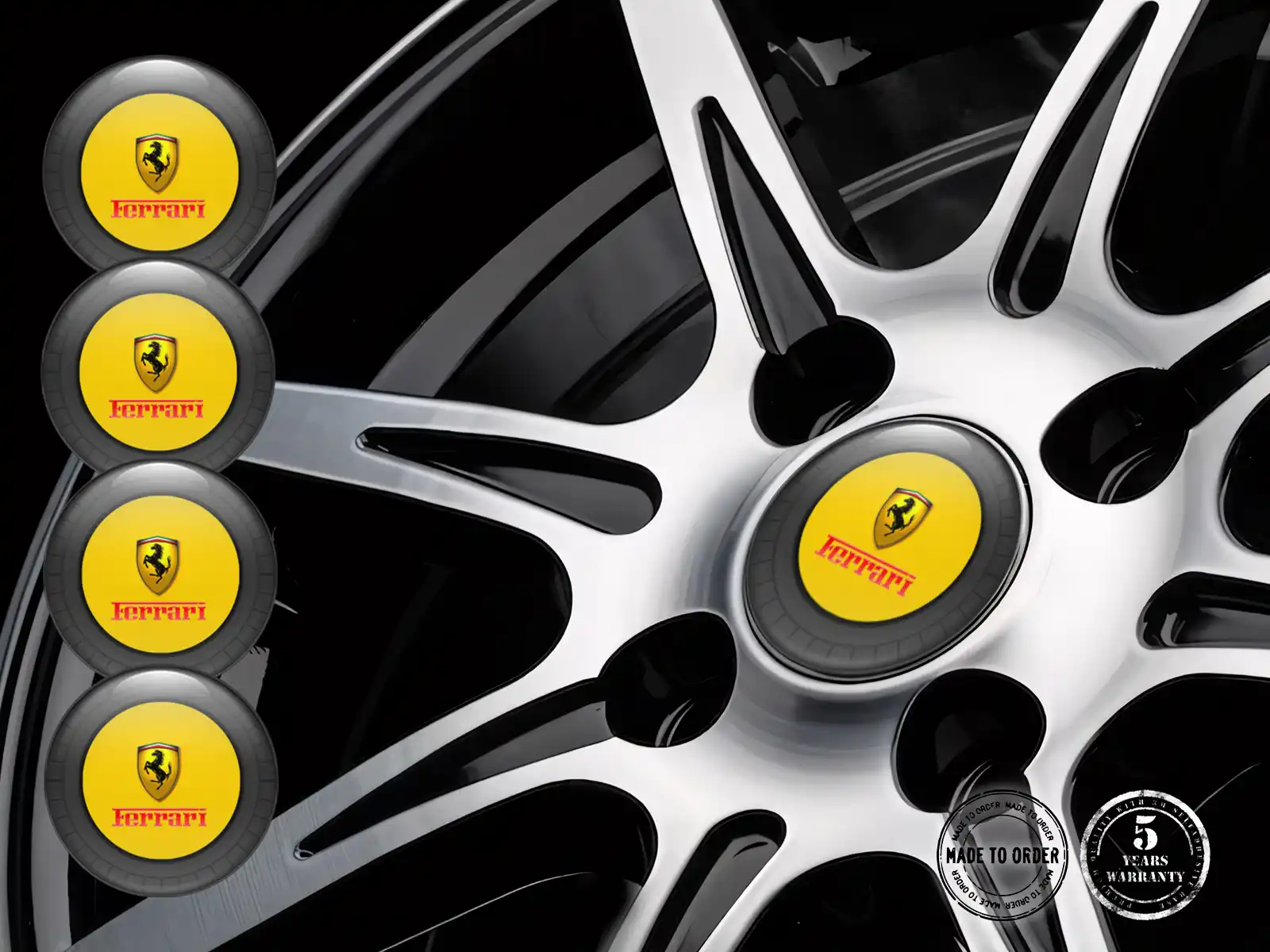 Ferrari Aufkleber Dome Edition Harz Emblem Labels